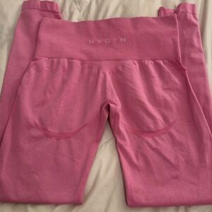NVGTN Pink High-Waisted Leggings